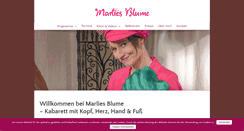 Desktop Screenshot of marliesblume.de